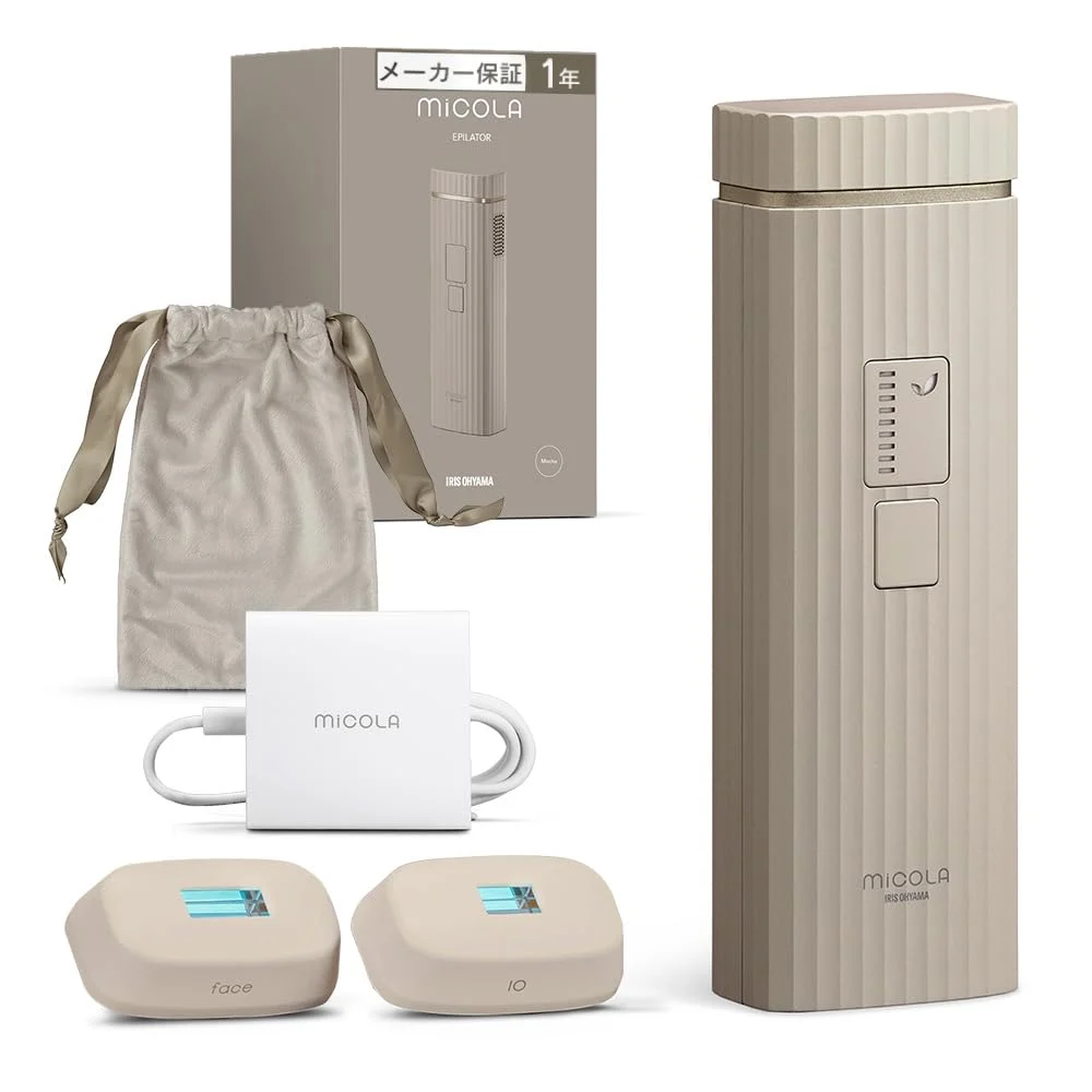 IRIS OHYAMA MiCOLA Rimozione Pelo VISO CORPO 300000 Flash LB-M101-T AC100-240V