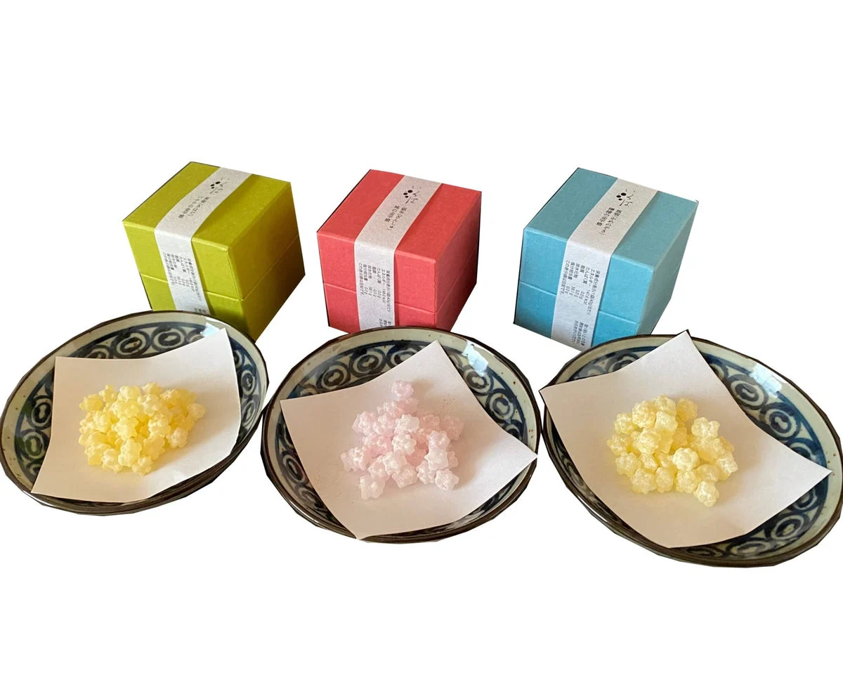Iroha Konpeito caramelle di zucchero giapponesi 3 gusti 3 x 40 g
