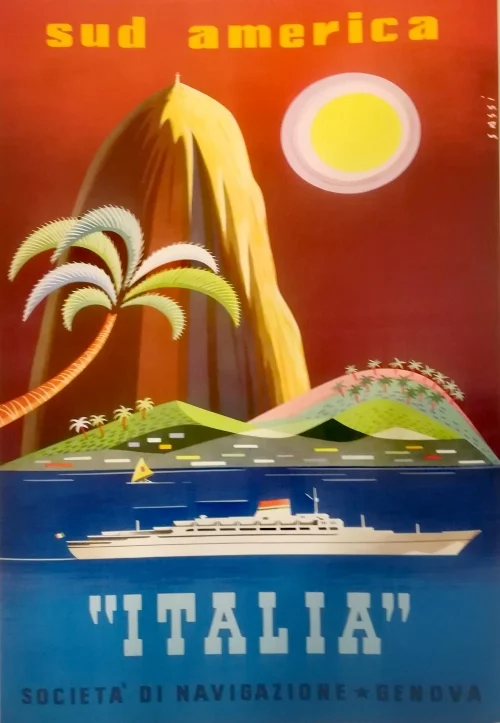 “italia” società di navigazione – genova - Arredamento marinaresco