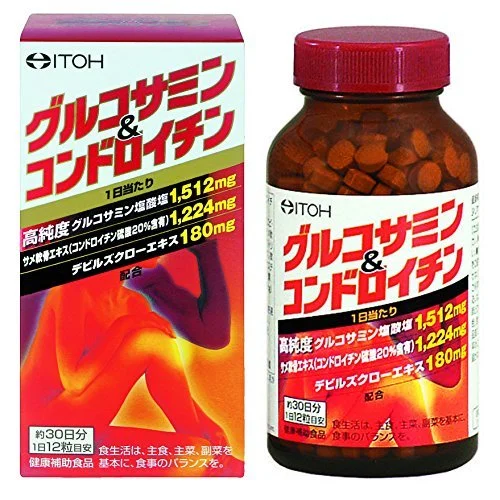 ITOH KAMPO Glucosamina e Condroitina Integratore 30 Giorni 360 Capsule