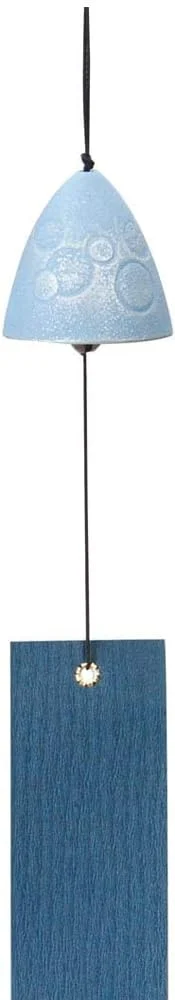 Iwachu Cast Iron Wind Chime “Soap Bubbles” Silver/Sky Blue 5cm Nambu 27166