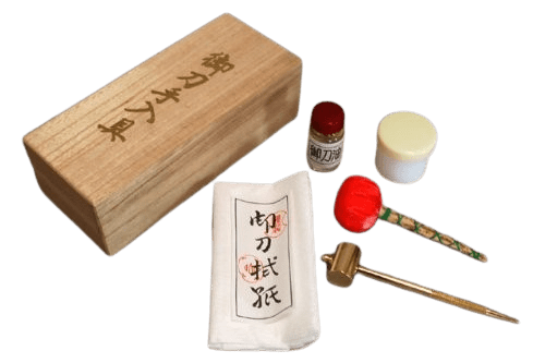 Kit di Manutenzione per Katana - Set di Strumenti di Pulizia - Modello Universale - Nero