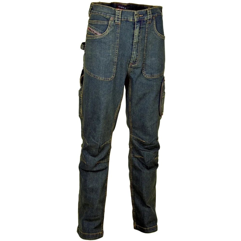 JEANS BARCELONA COFRA PANTALONE DA LAVORO ELASTICIZZATO ANTINFORTUNISTICA - Cofra ®