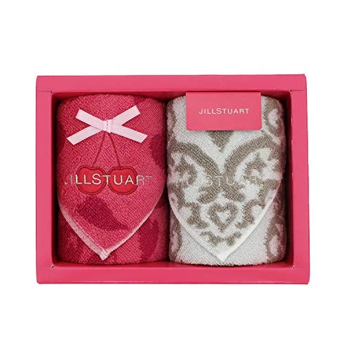 JILLSTUART Set Regalo Asciugamani Rosa Bianco 58-3159100