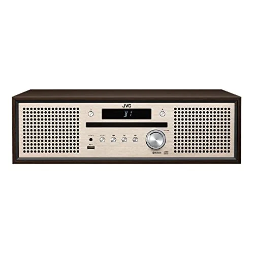JVC NX-W30 Bluetooth 4.2 EDR Wood Cabinet CD/FM/USB Phone Walnut