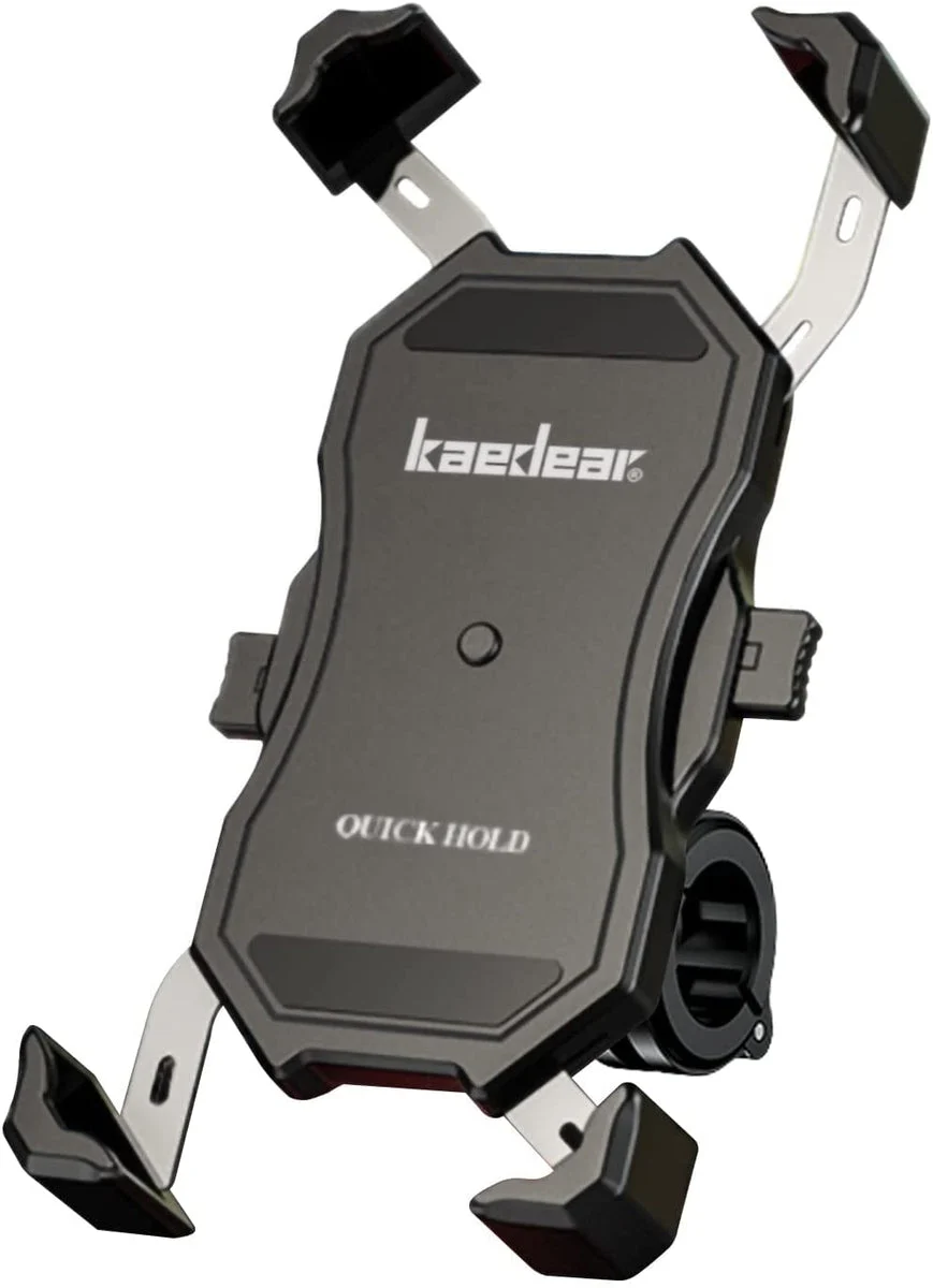 Kaedear Supporto per Smartphone da Bici Assorbimento Vibrazioni KDR-M11C Nero