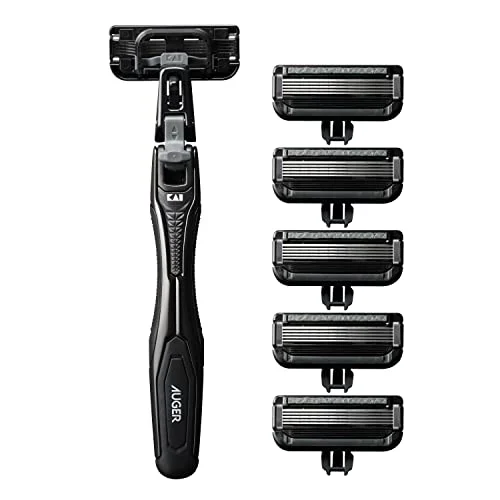 KAI AUGER 5-blade razor combo pack 6 replacement blades