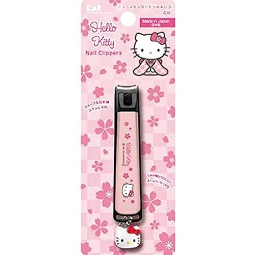 KAI KITTY Hanazakura Curved Blade Nail Clipper S Size Made in Japan KK2536