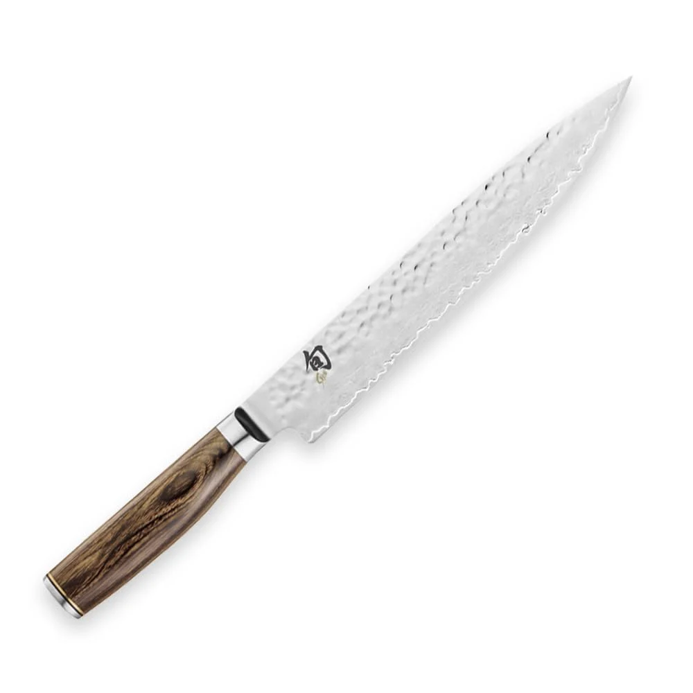 KAI Shun Premier Slicing Knife 240mm Damascus Hammered Made in Japan