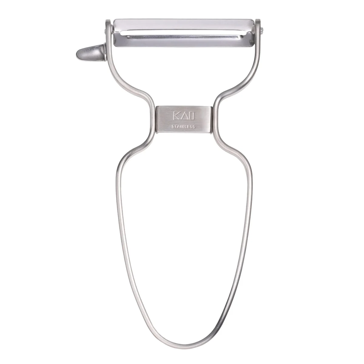 KAI Stainless Steel Peeler Comfortable Handle Dishwasher Safe DH8009 Silver