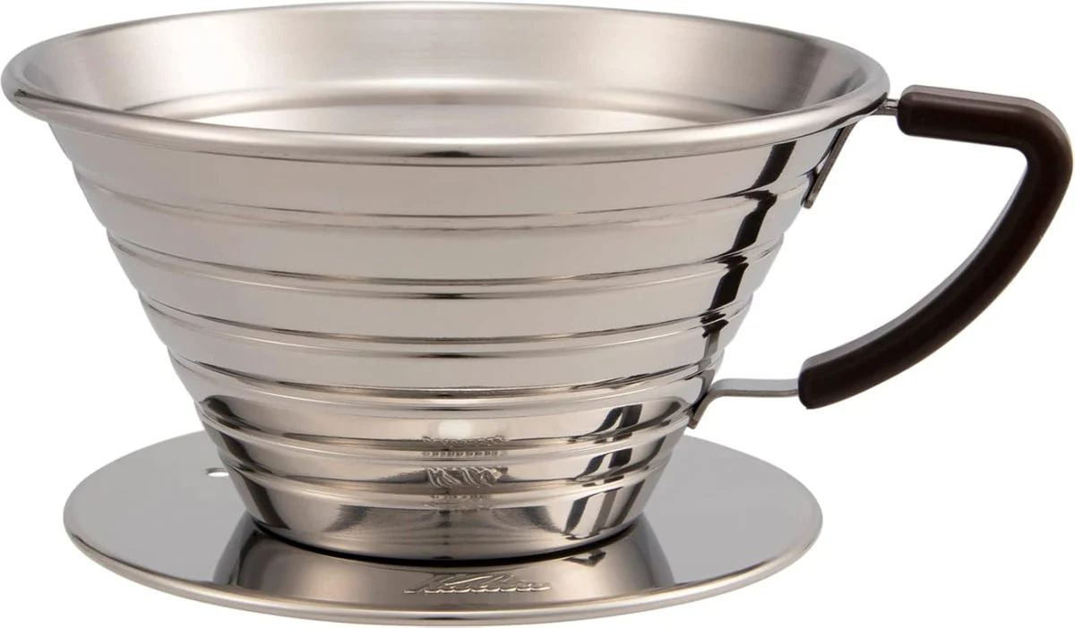Kalita dripper de café Wave 185S acero inoxidable 2-4 tazas Japón