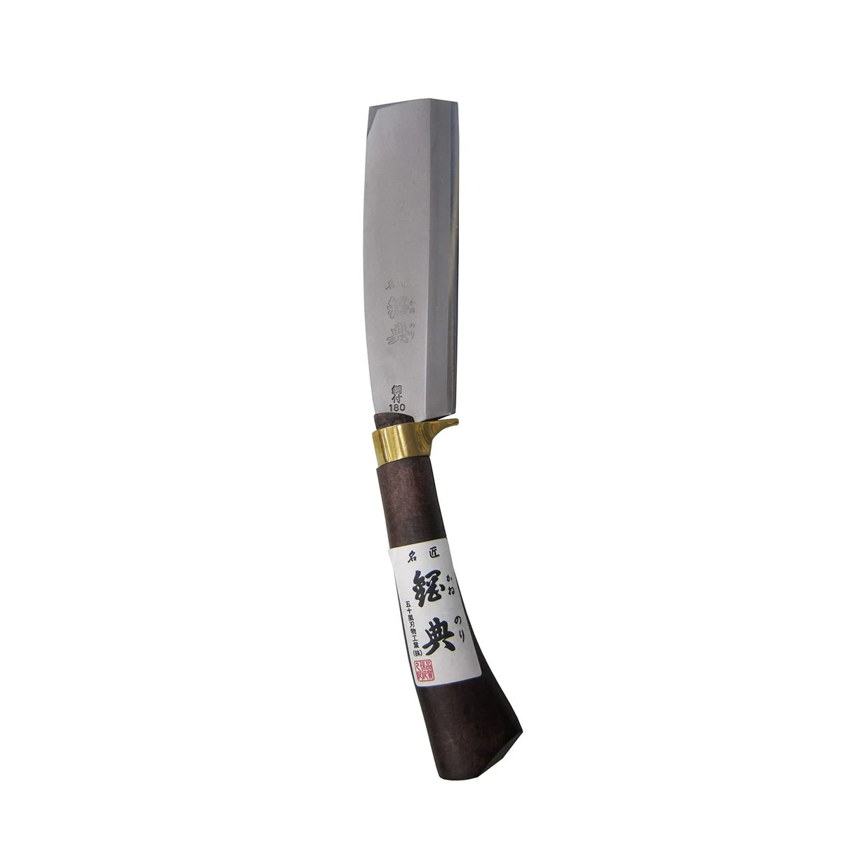 Kanenori Accetta Nata a bisello singolo in acciaio al carbonio C-21 180 mm