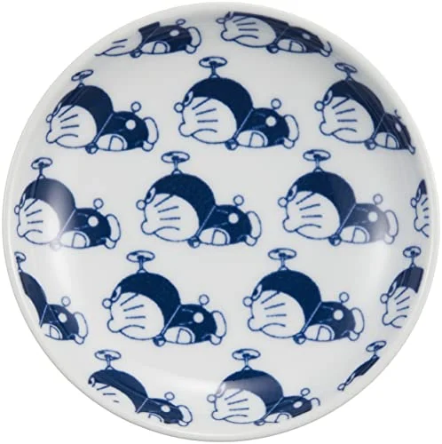 Kaneshotouki Doraemon Hasamiyaki plate small dish 10 cmTakekopter 009177 white