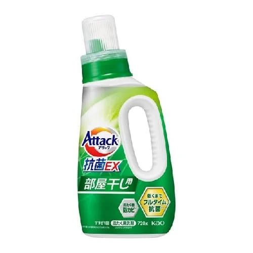 Kao Detergente Antibatterico Attack per Asciugatura Interna 720g Verde Sole