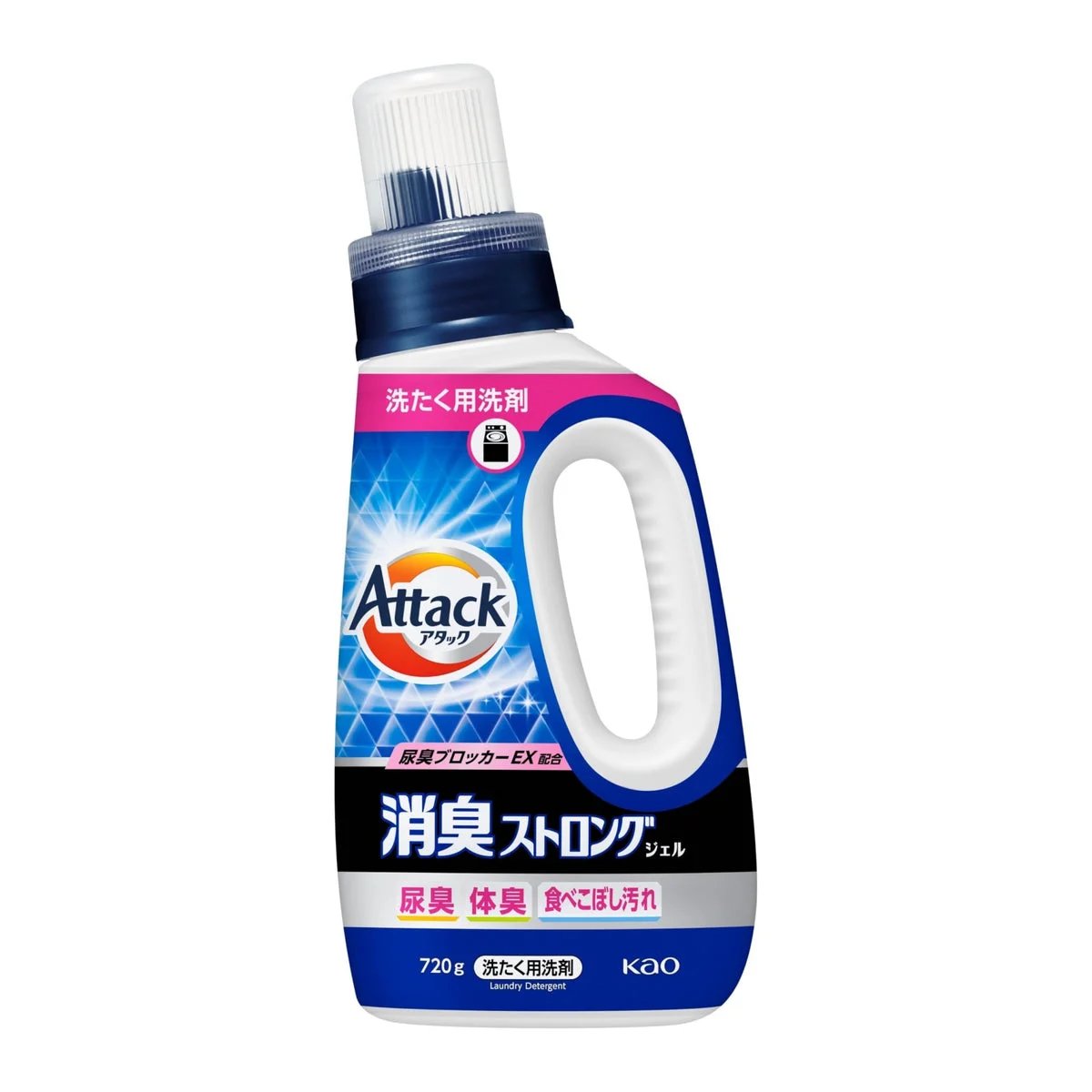 Kao Attack Deodorizing Strong Gel Laundry Detergent Liquid Odor Removal 720g