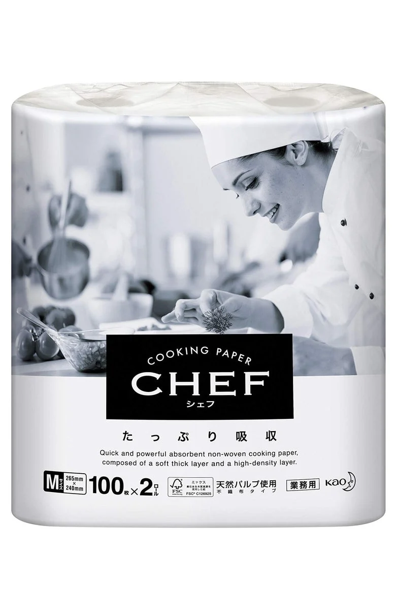 Kao Carta da Cucina Professionale Assorbimento Completo M 100 Fogli x 2 Rotoli