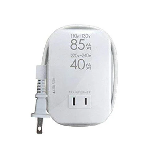 Kashimura transformador de voltaje de viaje WT76M 100V USB 110-130V/220-240V