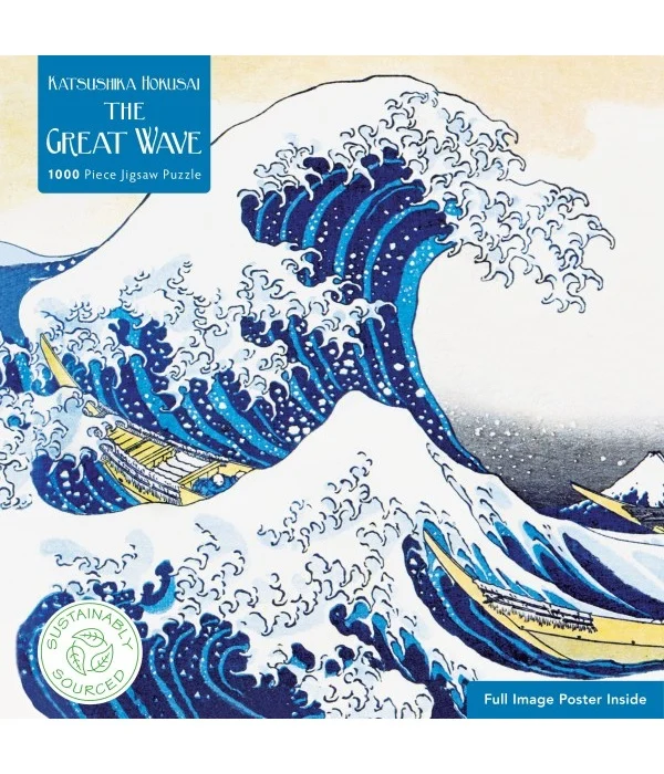Katsushika Hokusai: The Great Wave 1000 piece jigsaw puzzle - Giochi e Puzzle