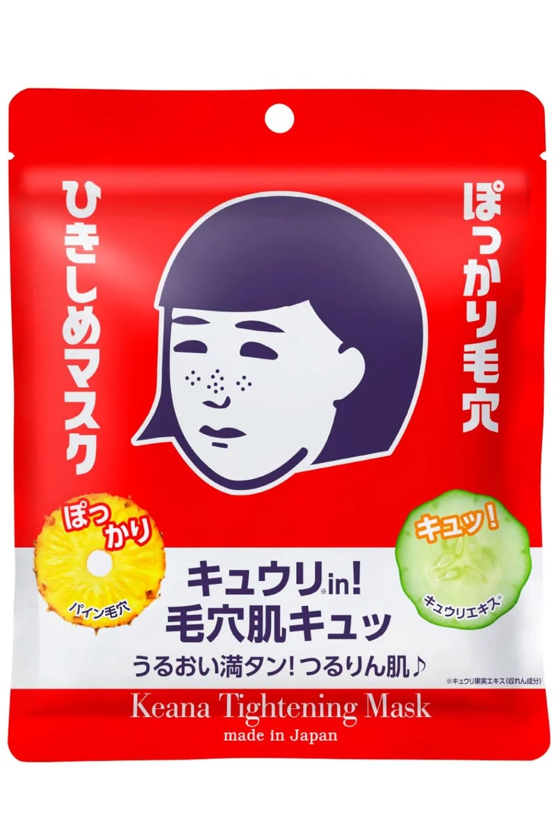 Keana Nadeshiko Maschera Viso Pori Lisci per Pelle Mista 10 Fogli