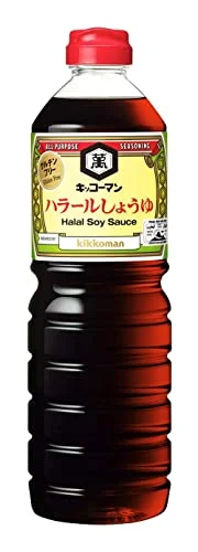KIKKOMAN Halal Soy Sauce 1L x 2 bottles