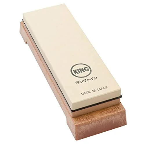 KING KW65 1000/6000 Grit Combination Whetstone with Plastic Base