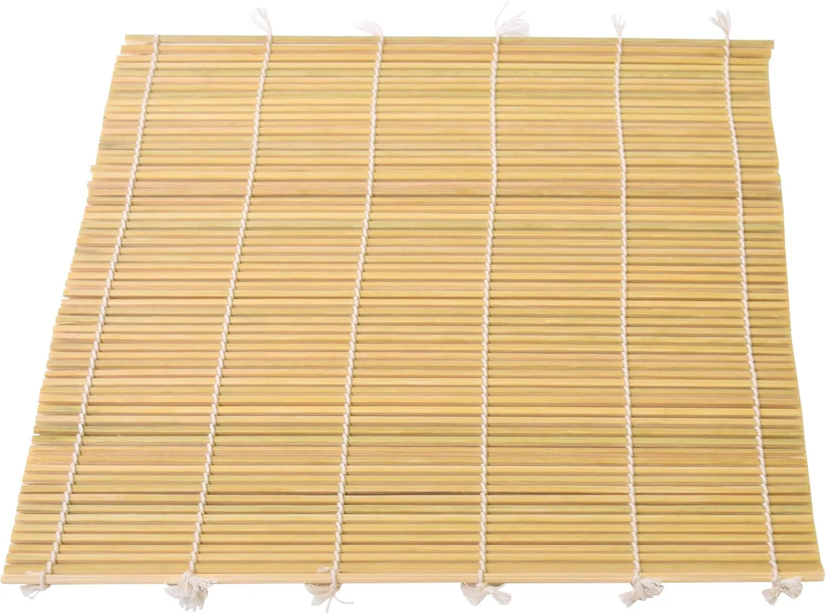 Kiso Craft stuoia sushi in bamboo lucidato 27x27 cm Made in Japan