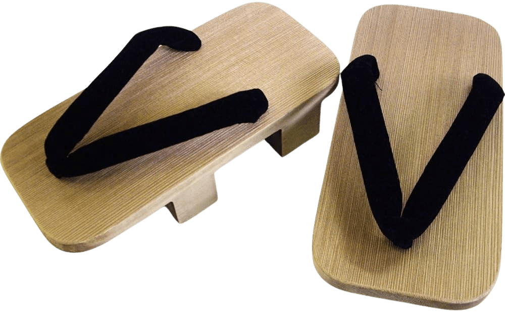 Kiso Nezuko Geta for Men Black Plain Traditional Crafts Made in Japan - WAFUU JAPAN