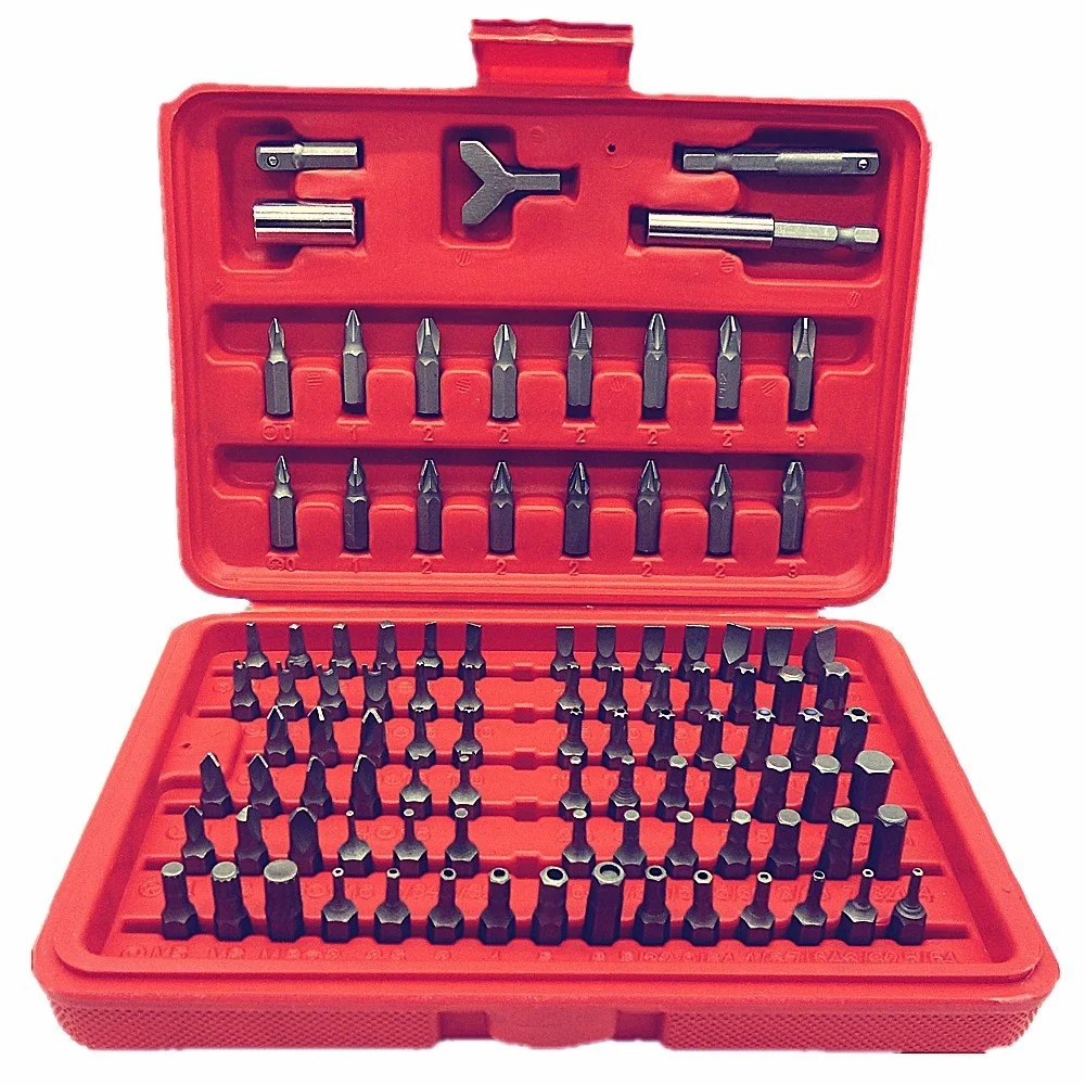 KIT 100 INSERTI PER CACCIAVITE AVVITATORE A BATTERIA IN VALIGETTA - TrAdE Shop Traesio