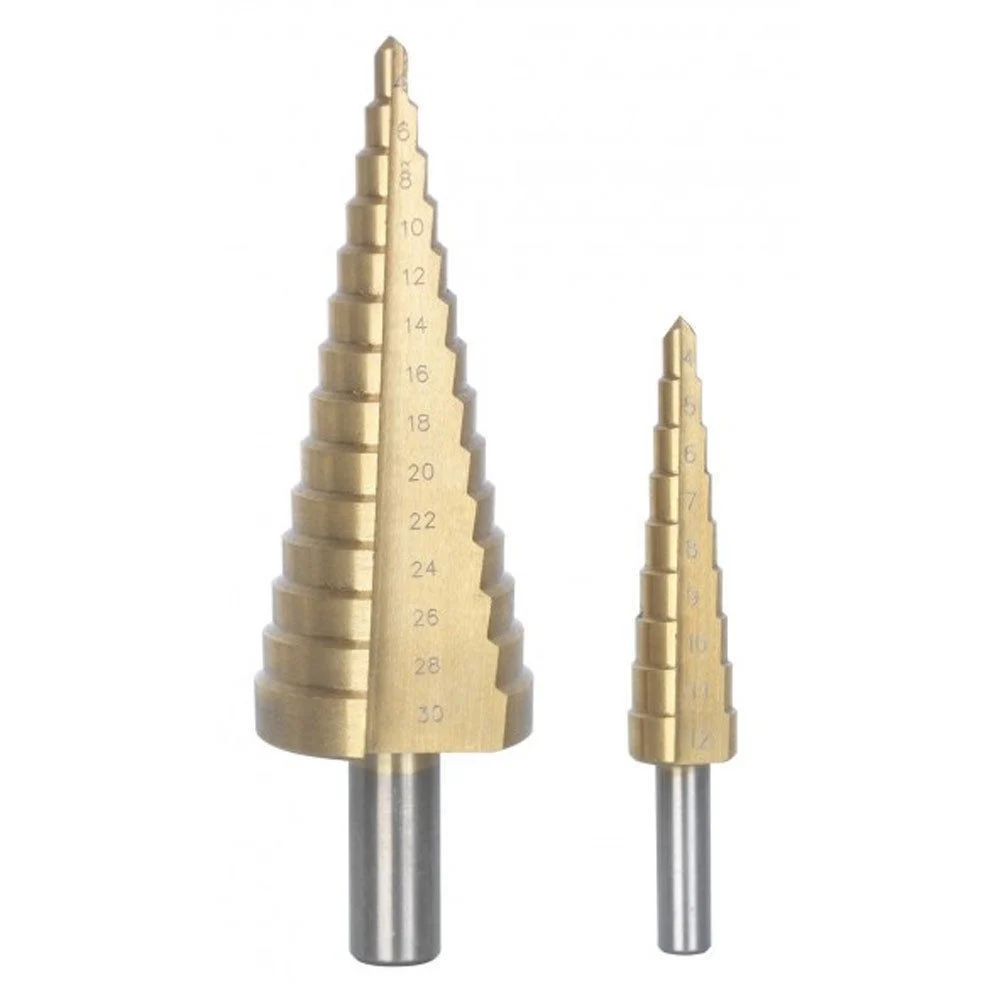 KIT 2 PUNTE a scalini set frese scalino allargafori 1 da 4 a 30 e 1da 4 a 12 mm - Ribitech