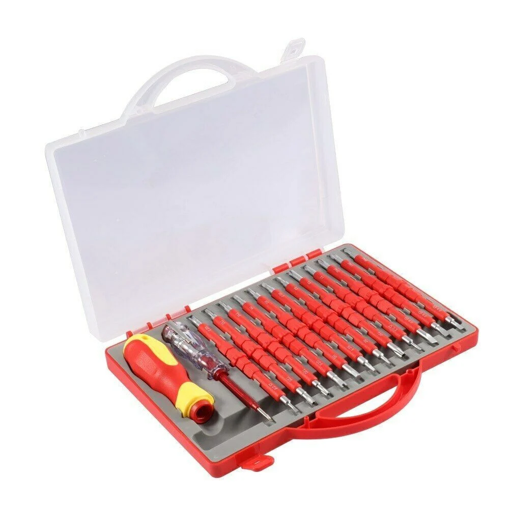 KIT 26 PZ CACCIAVITI GIRAVITI PER ELETTRICISTA MODULARI CON CERCAFASE A.3017 - TrAdE Shop Traesio