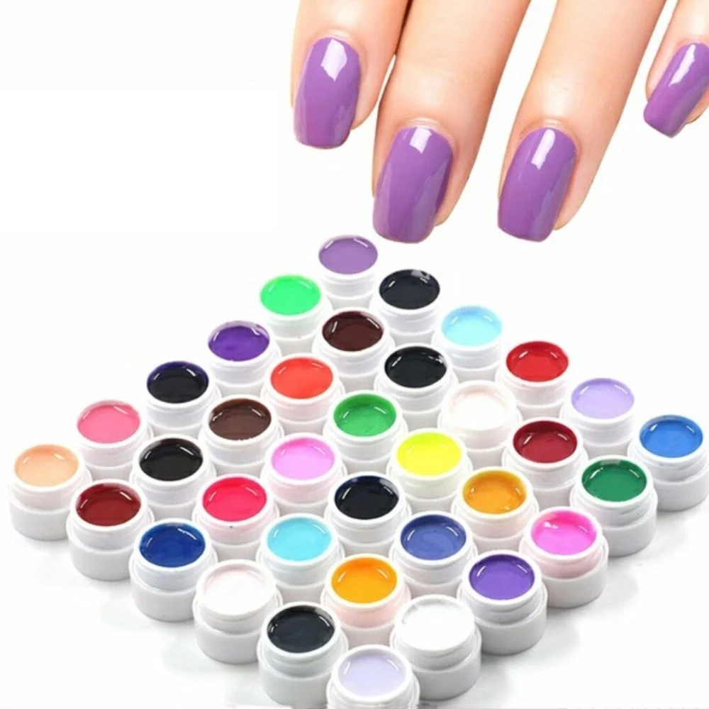 KIT 36 COLOR GEL UV COLORATI LIDAN PER RICOSTRUZIONE UNGHIE NAIL ART PURE POLISH - TrAdE Shop Traesio