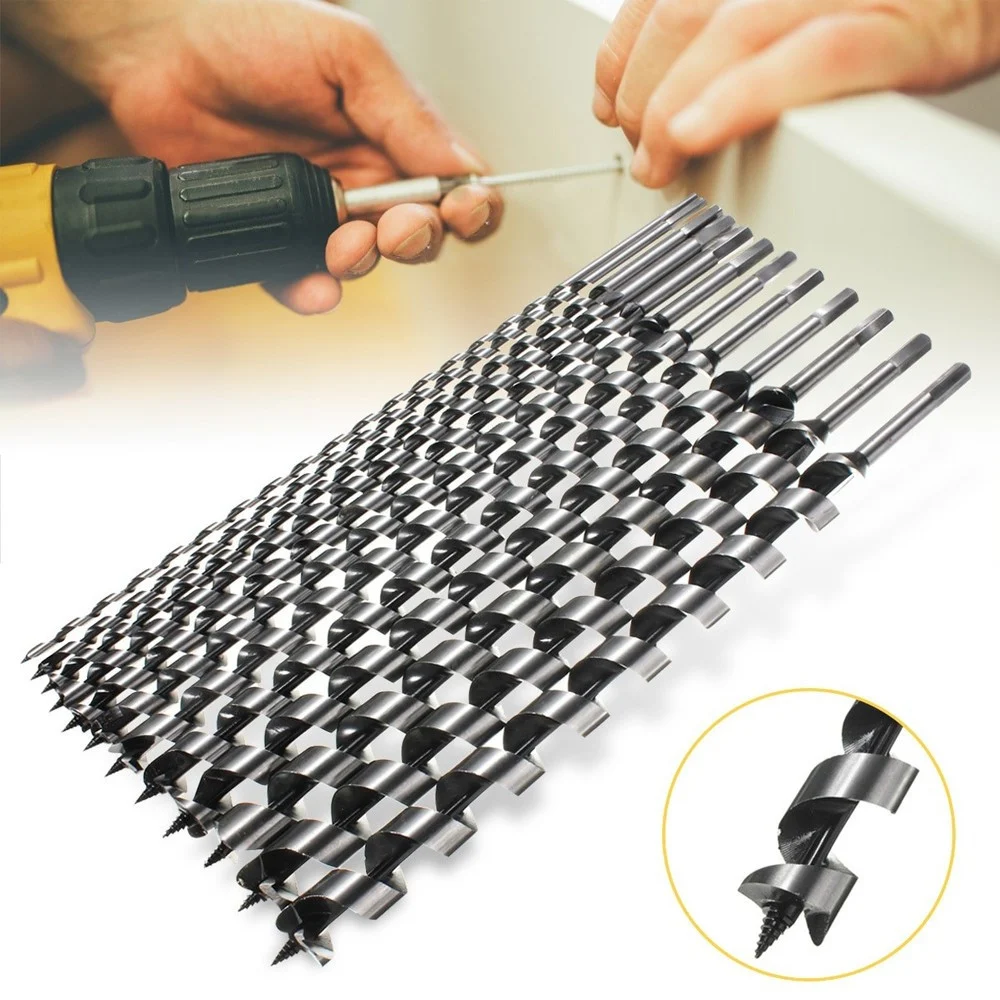 KIT 6 PUNTE PER TRAPANO TASSELLATORE PUNTALE TRIVELLA AUTOFILETTANTE LEGNO 460M - TrAdE Shop Traesio