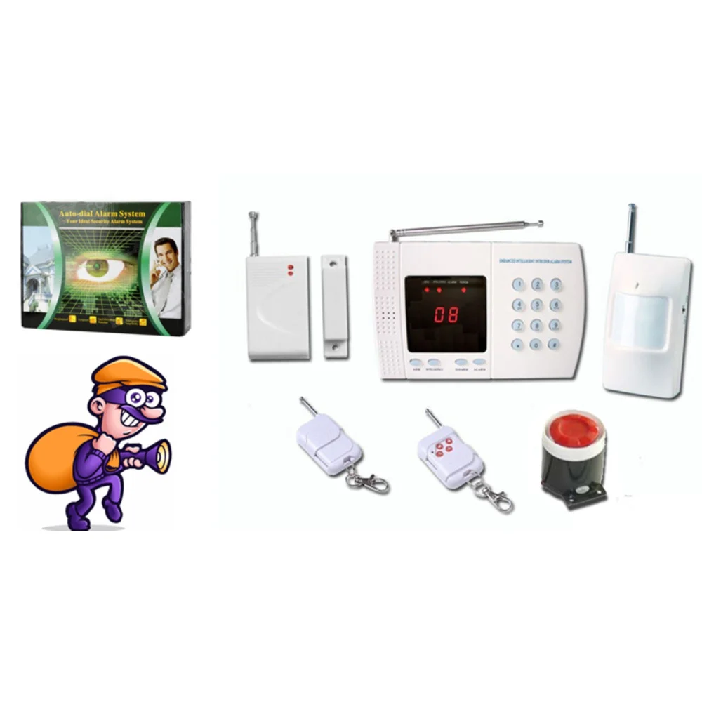 KIT ALLARME ANTIFURTO CASA UFFICIO CENTRALINA WIRELESS DIGITALE DISPLAY TELEFONO - TrAdE Shop Traesio