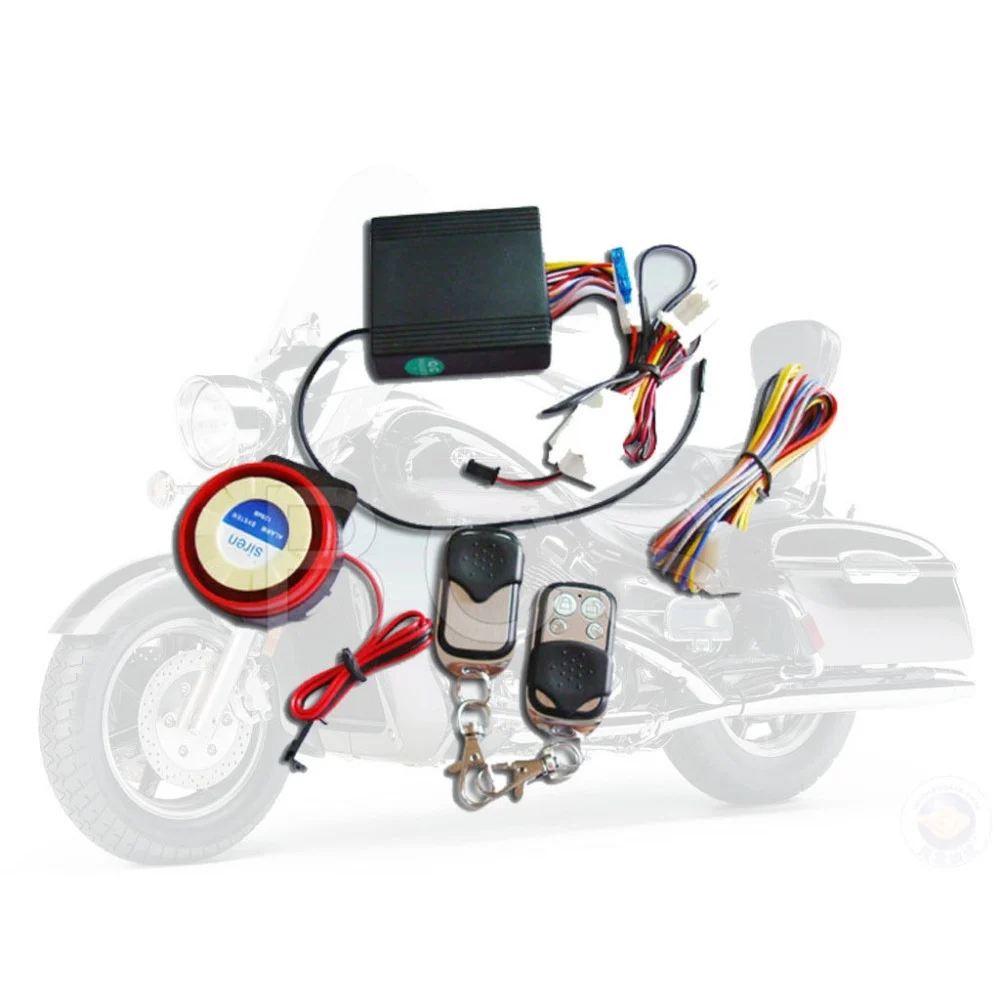 KIT ANTIFURTO MOTO SCOOTER CON 2 TELECOMANDI CENTRALIZZATO SIRENA 125 dB ALLARME - TrAdE Shop Traesio