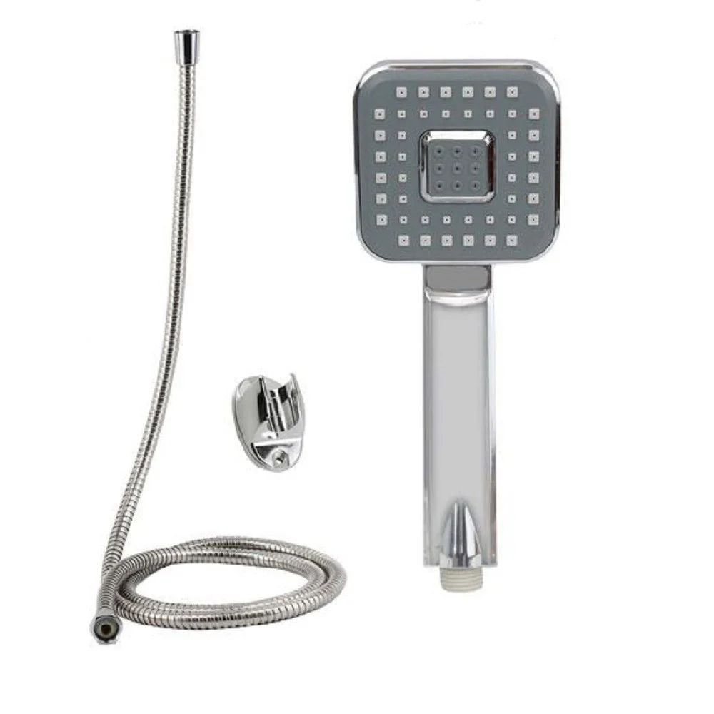 KIT BAGNO DOCCETTA DOCCINO SOFFIONE DOCCIA QUADRATO LACCIO 1,8 MT STAFFA 59167 - Cleafe