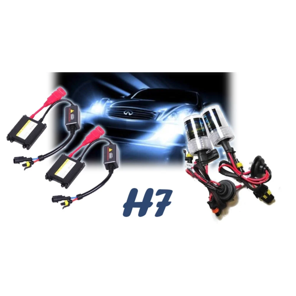 KIT COMPLETO XENON XENO LAMPADE FARI LUCI H7 6000 K CENTRALINE 35W AUTO E MOTO - TrAdE Shop Traesio