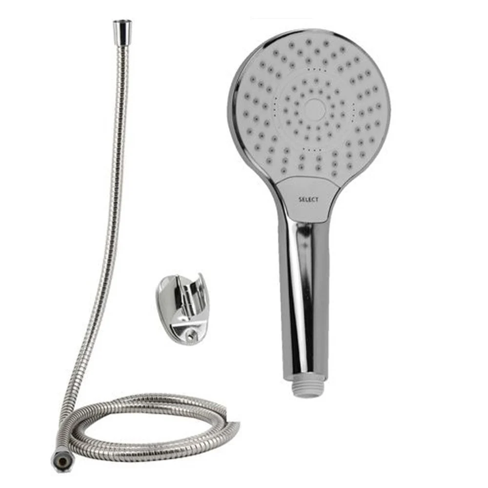 KIT DOCCETTA 69330 DOCCINO SOFFIONE BAGNO DOCCIA TASTO SELECT LACCIO 1,8MT STAFFA - Cleafe
