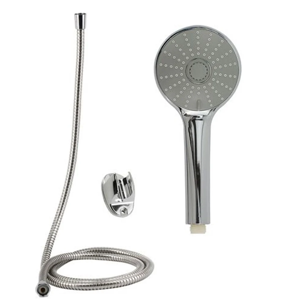 KIT DOCCETTA DOCCINO SOFFIONE BAGNO DOCCIA TONDA LACCIO 1,8 METRI STAFFA 69318 - Cleafe