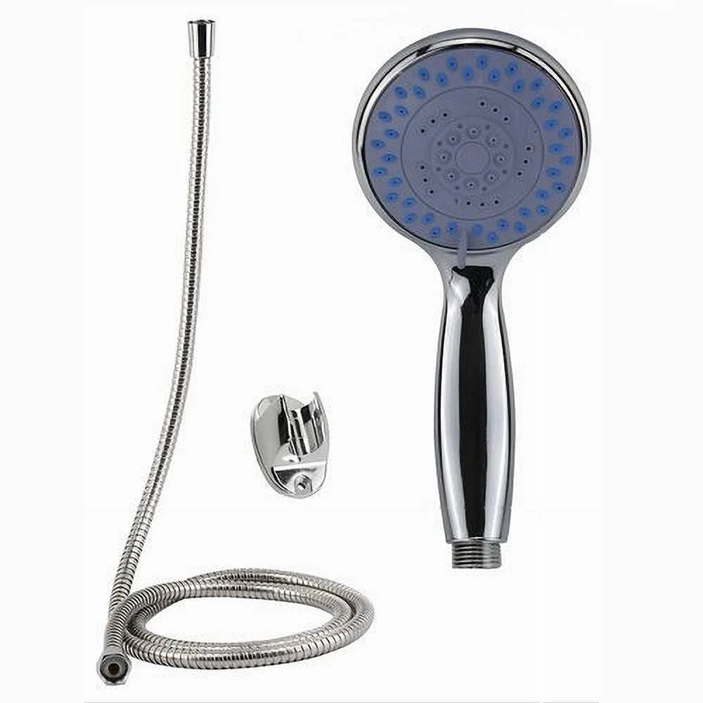 KIT DOCCETTA DOCCINO SOFFIONE BAGNO DOCCIA TONDO CON LACCIO 1,8MT STAFFA 69059 - Cleafe
