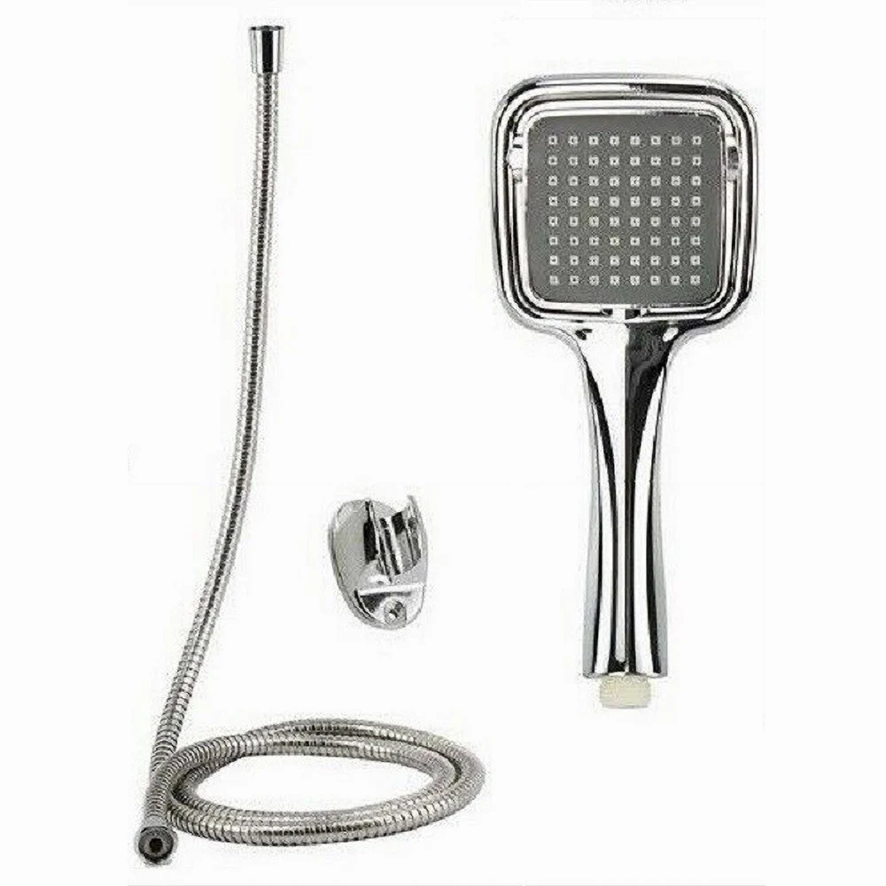 KIT DOCCETTA DOCCINO SOFFIONE DOCCIA BAGNO LACCIO 1,8 MT STAFFA 59171 QUADRATA - Cleafe