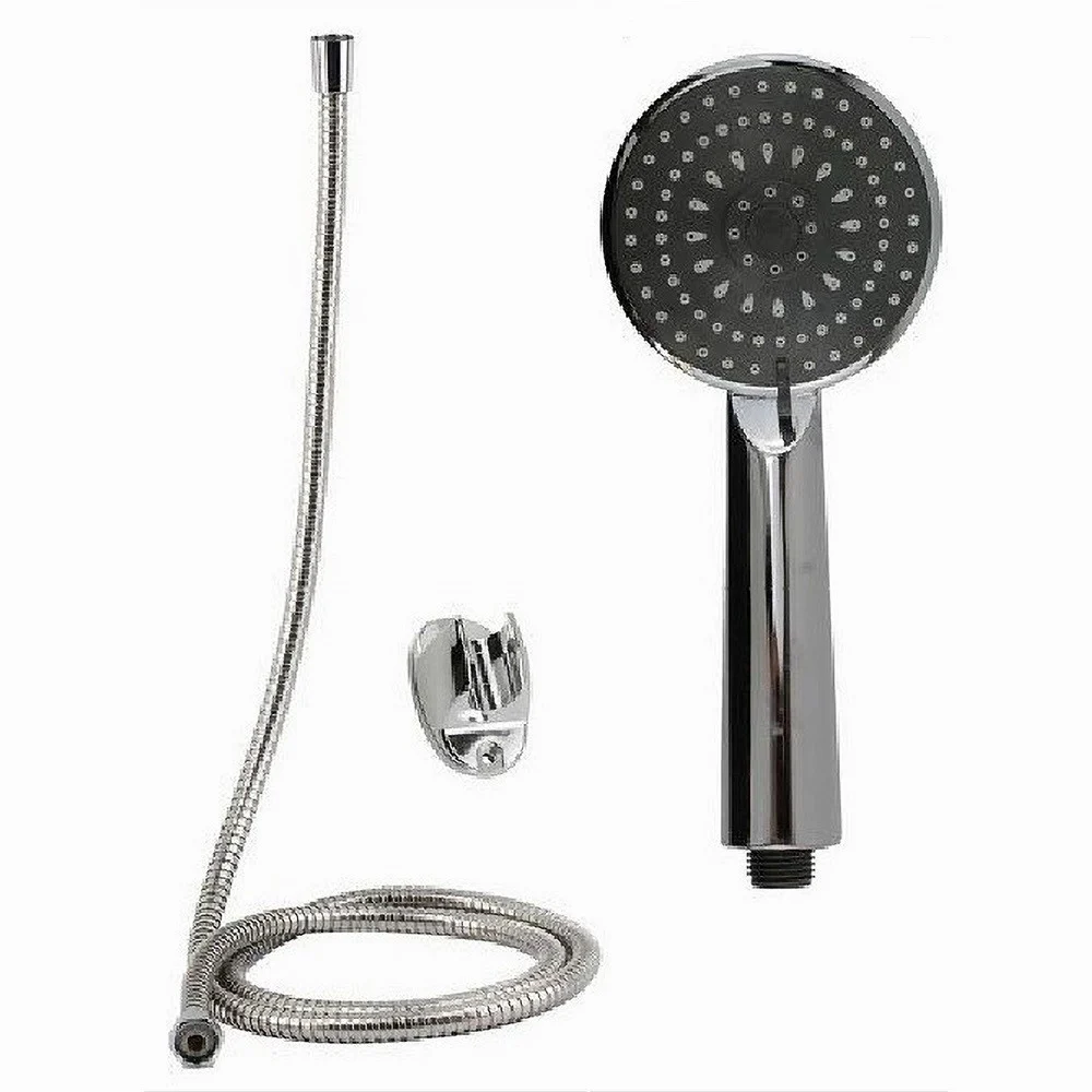 KIT DOCCETTA DOCCINO SOFFIONE DOCCIA BAGNO MULTIGETTO LACCIO 1,8MT STAFFA 69108 - Cleafe