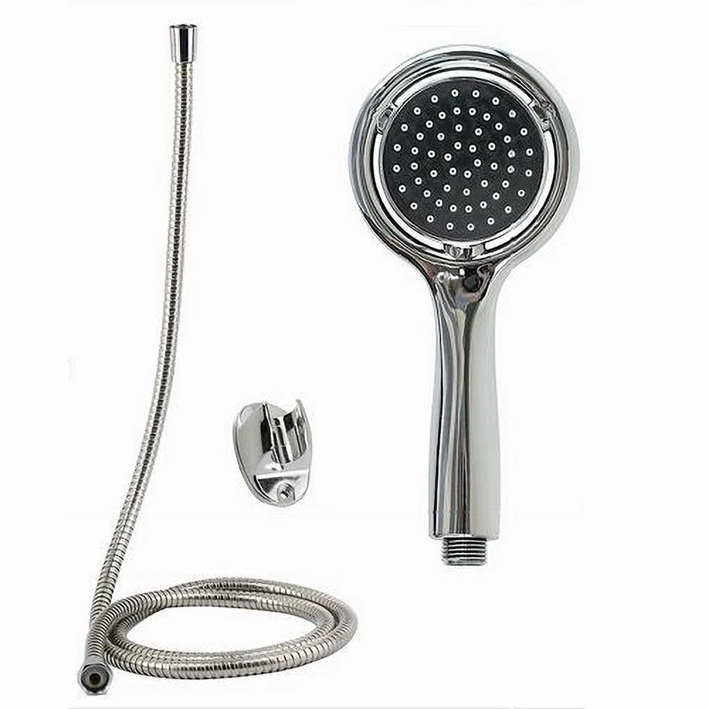 KIT DOCCETTA DOCCINO TONDO SOFFIONE DOCCIA CON LACCIO 1,8 MT STAFFA BAGNO 59169 - Cleafe
