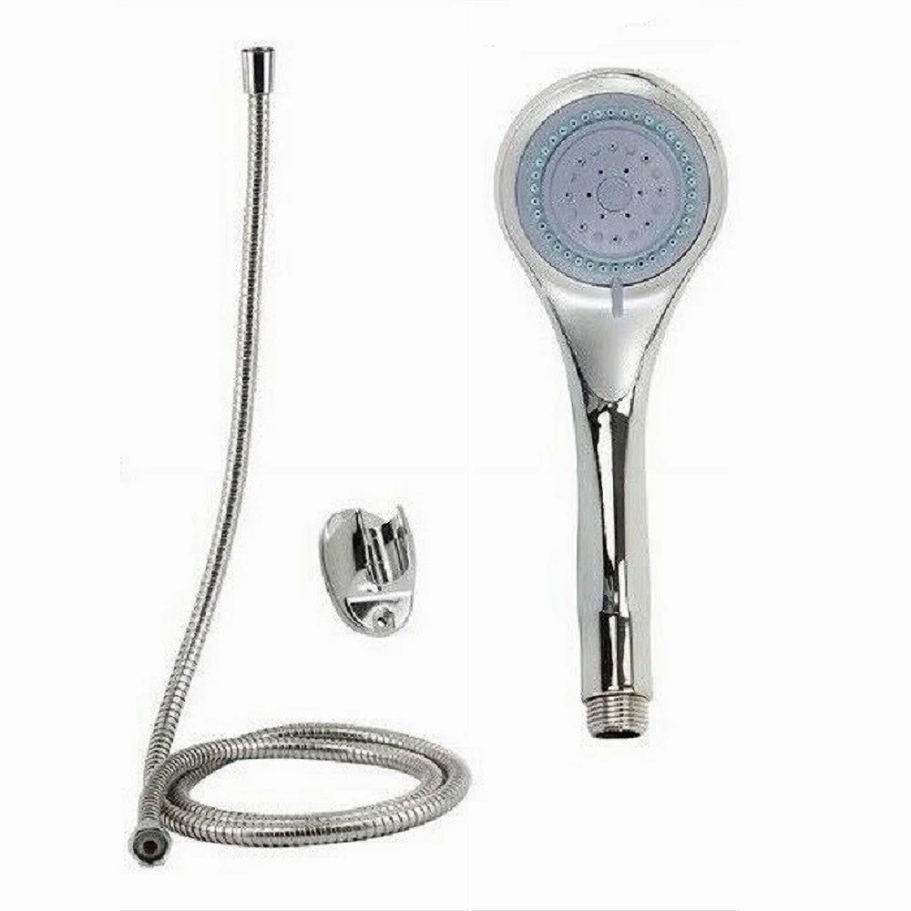 KIT DOCCETTA ROTONDA DOCCINO SOFFIONE DOCCIA CON LACCIO 1,8MT STAFFA BAGNO 59177 - Cleafe