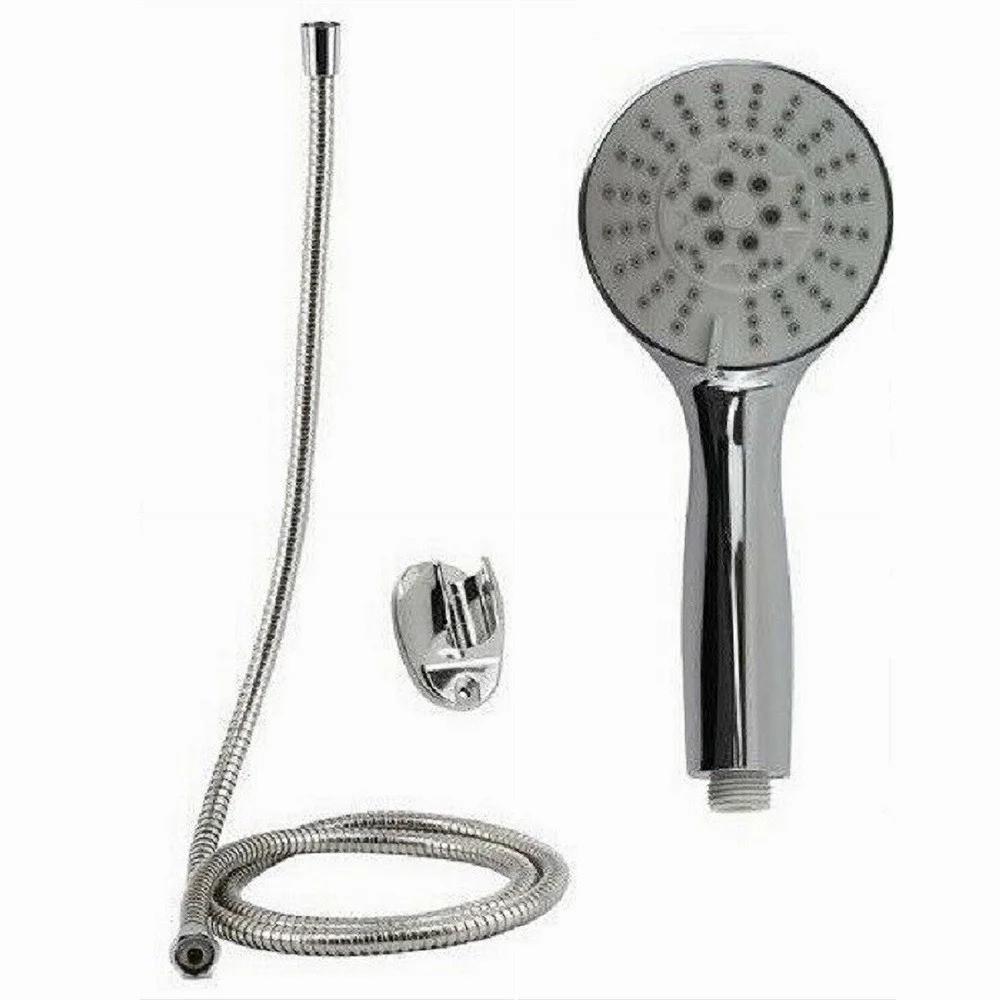 KIT DOCCETTA TONDA BAGNO DOCCINO SOFFIONE DOCCIA CON LACCIO 1,8MT STAFFA 69106 - Cleafe