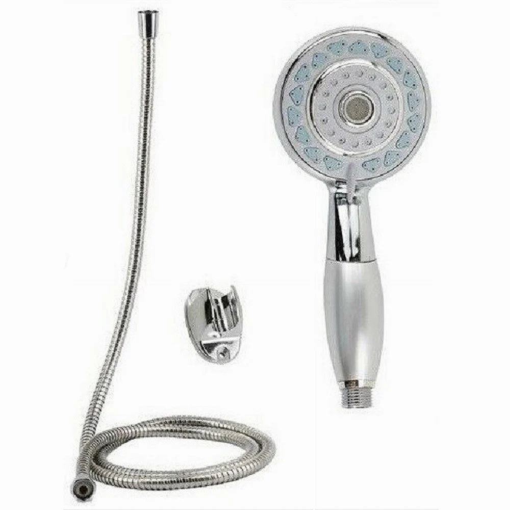 KIT DOCCETTA TONDA DOCCINO SOFFIONE DOCCIA CON LACCIO 1,8MT STAFFA 59219 BAGNO - Cleafe