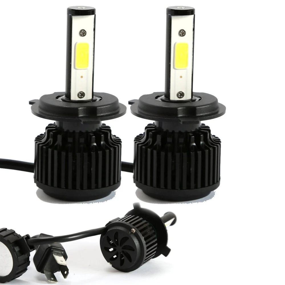 KIT H4 LAMPADE A LED CREE FULL LED 2600 LUMEN 6000K DIGITALE 12V 24V 24W AUTO - TrAdE Shop Traesio