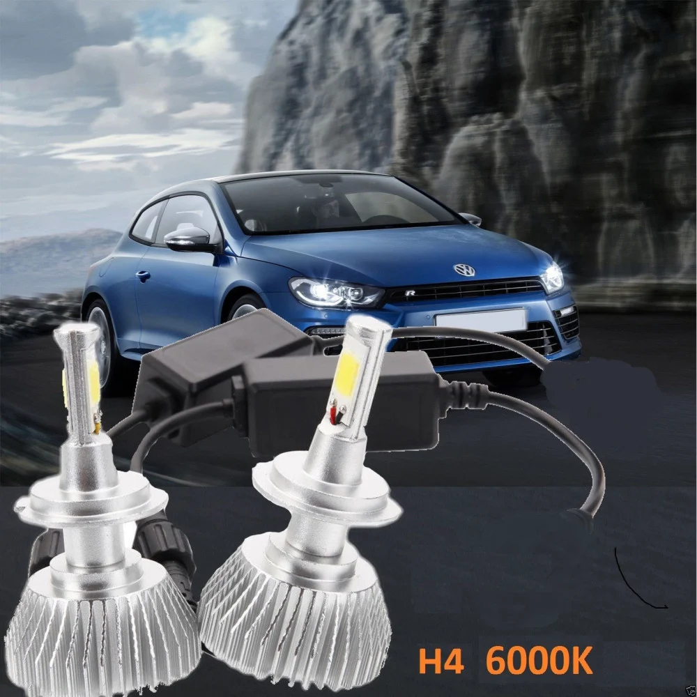 KIT H4 LAMPADE A LED CREE FULL LED 2800 LUMEN 6000K 20W LED DRIVER LUCE BIANCA - TrAdE Shop Traesio