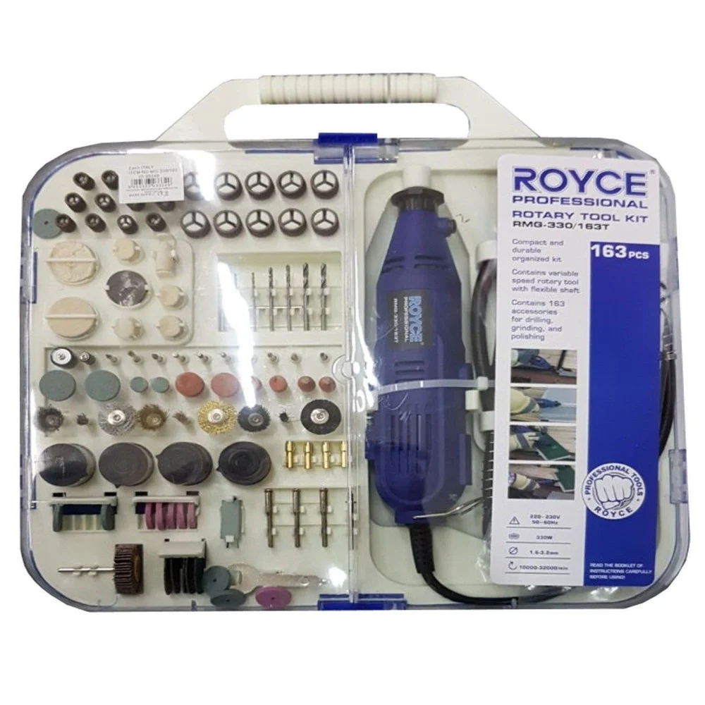 KIT MINI TRAPANO MINIUTENSILE ROTATIVO MINITRAPANO DREMEL CON 163 ACCESSORI 300W - TrAdE Shop Traesio
