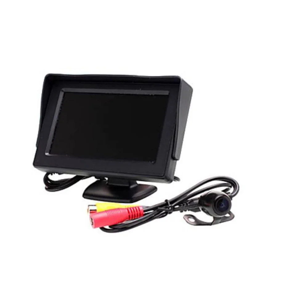 KIT MONITOR LCD TFT 4.3 VIDEO AUTO CAMPER CON TELECAMERA RETROMARCIA PARCHEGGIO - TrAdE Shop Traesio