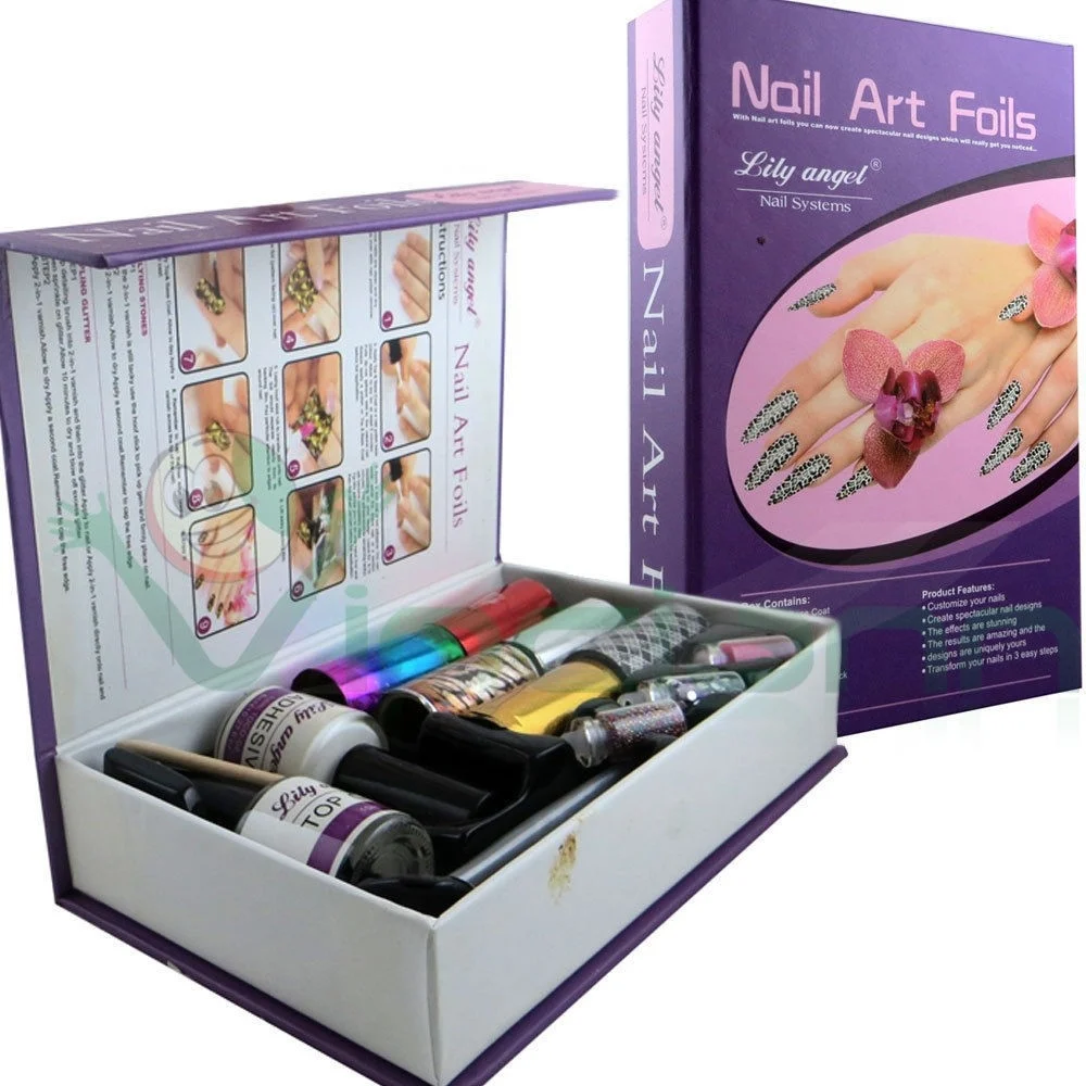 KIT NAIL ART ASTUCCIO CON DECORAZIONI UNGHIE GEL MANO DECORO UNGHIA MANICURE - TrAdE Shop Traesio